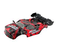 GDOOL 003E RC Car Shell Body Cover PX9000-02 RC Car Assembly Accessories Replacement Spare Parts for 9003E 9005E 003E 1/14 Scale RC Cars Trucks Vehicle (Red-Black)