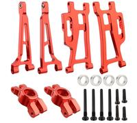 GDOOL 14201B Rear Aluminum Swing Suspension Arms Set 14240B & 14250B & Steering Block 14260B RC Car Upgrade Spare Parts for 1/14 Scale H14BM 14209 14210 JC14EP HP474 HP141S Trucks