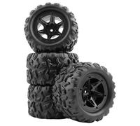 GDOOL 4 Pieces 9309E RC Wheel Tires PX9311-21A Accessory Replacement Spare Parts for 1/16 Scale 9309E 9308E RC Car Trucks