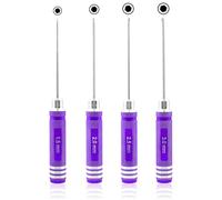 GDOOL 4 Pieces Hex Screw Driver Set 1.5mm 2.0mm 2.5mm 3.0mm Allen Wrench Keys Screwdriver Kit RC Repair Tools for Traxxas RC Car Drone Multi-Axis Helicopter Arrma Axial Losi Redcat Racing (Purple)