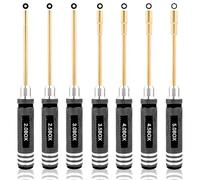 GDOOL 7 Pieces Hex Screwdriver Set 2.0/2.5/3.0/3.5/4.0/4.5/5.0mm RC Socket Wrench Kit Nut Drive for Traxxas Redcat Axial SCX24 Quadcopter Helicopter FPV Drone Car - RC Nut Removal Tools (Black)