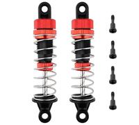 GDOOL 9200E RC Aluminum Shock Absorber PX9200-18 Accessories Spare Parts for 1:10 9201E 9203E 9206E 9200 Trucks 200E 210E RC Cars(Red)