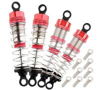 GDOOL 9201E RC Car 4 Pieces PX9211-18 Aluminum Shock Absorber Set Accessory Replacement Spare Parts for 9201E 9203E 9205E 9206E 9207E Trucks 200E 207E 210E Trucks(Red)