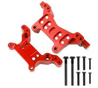 GDOOL Aluminum Front & Rear Shock Tower 16170 & 16180 Spare Parts for H16GT H16DR H16BM H16R H16P H16E 16208 16209 16210 HB17 HB27 HP161S H17 H16P M161 M164 H16PL JC16EP RC Truck (Red)