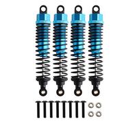GDOOL Front Rear RC Shock Absorber, 4-Pack Aluminum 98mm Adjustable Assembled Spring Damper Suspension for 1:10 Redcat HSP 94166 94106 94107 94155 94170 Buggy Truck Crawler Upgraded Hop-up Parts(Blue)