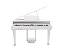 GDP-100 Baby Digital Grand Piano with 3 Pedals and Bench, Gloss White