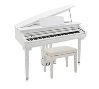 GDP-200 Digital Grand Piano with Stool by Gear4music, Gloss White