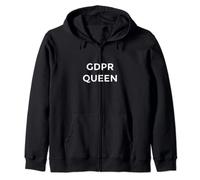 GDPR Queen Data Compliance Funny Zip Hoodie