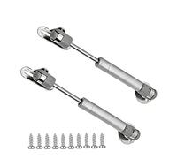 GDQLCNXB 80N/17 lb Gas Strut Cabinet Hinge Safety Lift Support, Soft Open & Down Lid Support & Buffer Telescopic Cabinet Door Glue Head Gas Spring Supports 6 inch Length (2 Pack)