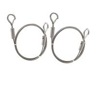 GDQLCNXB Adjustable Picture Hanging Wire with Loop and Hook,78.7×0.059 inch/2 m×1.5mm Heavy Duty Picture Hanging Wire,Hold Up to 44 lb / 20kg ，2Pcs.