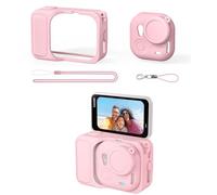Gdraco Silicone Protective Case for Insta360 GO Ultra Camera Body with Lanyard and Anti-Lost Strap for Insta360 GO Ultra Action Camera Accessories (Pink)