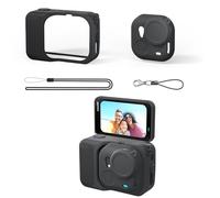 Gdraco Silicone Protective Case for Insta360 GO Ultra Camera Body with Lanyard and Anti-Lost Strap for Insta360 GO Ultra Action Camera Accessories (Black)