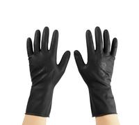 Gdrghe 2 Pairs (4 Gloves) Heavy Duty Rubber Gloves Latex Powder Free Non-slip Reusable Thickened Cleaning Gloves for Kitchen Dishwashing Hair Dyeing Cleaning Cooking Salon Tattoo (M)