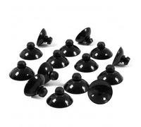 Gdrghe 20PCS Aquarium Suction Cups 28mm Rubber Black Fish Tank Suckers for Pump Aeration Device Pipe Finishing