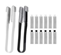 Gdrghe 2PCS Blind Cleaner Tool with 12 Replaceable Heads Dual Head Multi Use Blind Duster Venetian Blind Cleaner for Radiator Air Conditioner Vents Hard-to-Reach Surfaces