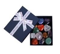 Gdrghe Chakra Healing Crystals Gift Box Natural Polished Gemstones Set for Reiki Meditation Spiritual Gifts for Beginners Collectors