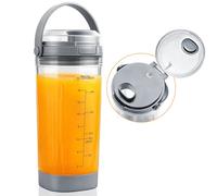 Gdrtwwh Blender Cup 18oz with Sip & Seal Lid Fit for Ninja BC100 Series and BC151 Series, Blender Replacement Parts for Ninja (Grey)