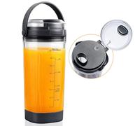 Gdrtwwh Blender Cup 18oz with Sip & Seal Lid Fit for Ninja BC100 Series and BC151 Series, Blender Replacement Parts for Ninja (Black)