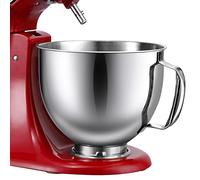 Gdrtwwh Edelstahl-Schüssel für KitchenAid 4,5-5 Quart Tilt-Head Standmixer, Ersatz mit KitchenAid Mixer Schüssel, spülmaschinenfest