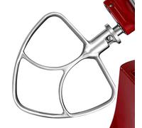 Gdrtwwh Stainless Steel Flat Beater Attachment for KitchenAid 4.3-4.8L Stand Mixer,Dishwasher Safe