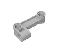 GDS-1003 Technic Pin Connectors, Vertical, 2 x 4, Bent, Beam with 90 Holes, Diameter 4.8, Pack of 50, Compatible with Lego 11455 6019986, Components for Large Building Block Brands, Colour: Light Grey