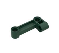 GDS-1003 Technic Pin Connectors, Vertical, 2 x 4, Bent, Beam with 90 Holes, Diameter 4.8, Pack of 50, Compatible with Lego 11455 6019986, Components for Large Building Block Brands, Colour: Dark Green