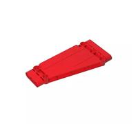 GDS-1009 Technic Panel 5x11x1 Tapered 10 Pack Compatible with Lego, 18945, 6164383, 6099546, DIY Parts and MOC Components for Large Brick Brands, Color Red 21