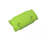 GDS-1011 Engineering Panel Curved 7 x 3 cm with 2 Pin Holes Through Plate Surface Pack of 10 Compatible with Lego 24119 Components for Large Brick Brands Color:Lime 119