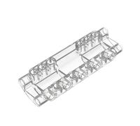GDS-1012 Technic Panel Curved 11x3 with 10 Pin Holes Through Panel Surface 10PCS Compatible with Lego Toy 11954MOC Components for Major Brick Brands Color:Trans-Clear 40