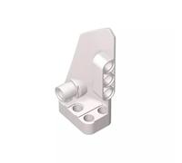 GDS-1016 Technic Trim No.4 Small Smooth Long Side B Pack of 10 Compatible with Lego 64391, DIY Parts and MOC Components for Large Brick Brands, Color:White 1