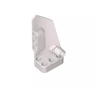 GDS-1017 Technic Trim No.3 Small Smooth Long Side A Pack of 10 Compatible with Lego 64683 DIY Parts and MOC Components for Large Brick Brands Color:White 1