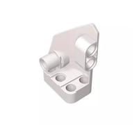GDS-1018 Technic Trim No.2 Small Smooth Short Side B Pack of 10 Compatible with Lego 87086, DIY Parts and MOC Components for Large Brick Brands, Color:White 1