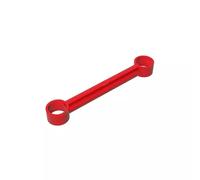 GDS-1027 Technic Link 1x6 Without Stopper, 50 Pack, Compatible with Lego 32005, 2739a, 4629921, DIY Parts and MOC Components for Large Brick Brands, Color:Red 21