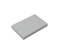 GDS-1039 Tile 2x3, 50 Pieces, Compatible with Lego 26603 6156667, DIY Parts and MOC Components for Large Brick Brands, Color:Light Grey 194