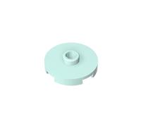 GDS-1041 Round Plate 2 x 2 with Center Bolt (Bridging Plate), 50 Pack, Compatible with Lego 18674 6115080, DIY Parts and Components for Large Brick Brands, Pastel Green 323