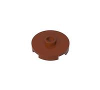 GDS-1041 Round Plate 2x2 with Center Bolt (Bridging Plate), 50 Pack, Compatible with Lego 18674 6115080, DIY Parts and Components for Large Brick Brands, Color:Brown 192