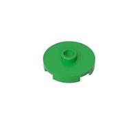 GDS-1041 Round Plate 2x2 with Center Bolt (Bridging Plate), 50 Pack, Compatible with Lego 18674 6115080, DIY Parts and Components for Large Brick Brands, Color:Apple Green 37