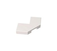 GDS-1044 27263 Foundation Plate Tile Special 2x2 Corner, White, 50 PCS | Compatible with LEGO Building Blocks. with Cut Corner - Facet. MOC components for major building brands. Color consistency.