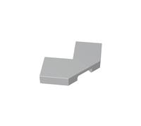 GDS-1044 Tile Special 2 x 2 Corner with Cut Corner - Facet, Pack of 50, Compatible with Lego 27263 39726, DIY Parts and Components for Large Brick Brands, Colour: Light Grey 194