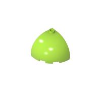 GDS-1078 Brick Round Corner 332 Dome Top, 50TE, Compatible with Lego 88293, DIY Parts and MOC Components for Major Brick Brands, Lime 119