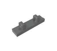 GDS-1131 Hinge Tile 1x4 Locking Two 1 Finger Top (4 Locking Grooves), 50TE, Compatible with Lego 44822 95120, MOC Components for Large Building Block Brands, Colour: Dark Grey 199