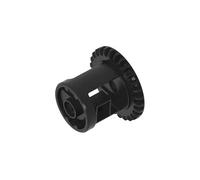 GDS-1151 Technic Gear Differential with Inner Tabs and Closed Center, 28 Bevel Teeth (Beveled Edge) 10PCS Compatible with Lego Toy 62821 Brick Brands Color:Black