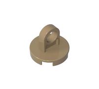 GDS-1152 Tile Round 2x2 - Thin Lifting Ring, 50TE, Compatible with Lego 74698, 2376, 6010831, DIY Parts and MOC Components for Large Brick Brands, Color:Dark Beige 138