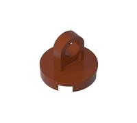 GDS-1152 Tile Round 2x2 - Thin Lifting Ring, 50TE, Compatible with Lego 74698, 2376, 6010831, DIY Parts and MOC Components for Large Brick Brands, Color:Brown 192