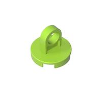 GDS-1152 Tile Round 2x2 - Thin Lifting Ring, 50TE, Compatible with Lego 74698, 2376, 6010831, DIY Parts and MOC Components for Large Brick Brands, Lime 119