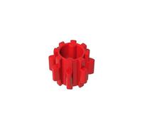 GDS-1512 Technic Gear 8 Tooth No Friction 50PCS Compatible with Lego Toy 11955 DIY Parts and MOC Components for Major Brick Brands Color:Red