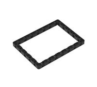 GDS-1566 Compatible with LEGO 39790 Technic Beam Frame 11x15, Black, 10 PCS | MOC components for major building brands. Designed for custom builds, repairs and custom models.