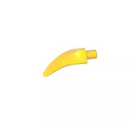 GDS-1583 Animal Body Part, Barb/Claw/Tooth/Talon/Horn, Size M, 50 Pieces Compatible with Lego 87747, DIY Parts and MOC Components for Large Brick Brands, Color:Yellow 24