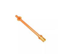 GDS-2019 Pole, 8 L, Two Stop Rings/One Pen, Technique Figure Ski Pole (Flat End), 50 Pieces Compatible with Lego MOC Components for Large Brick Brands, Colour: Transparent Orange 182