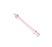 GDS-2019 Pole, 8L, Two Stop Rings/One Pen, Engineering Figure Ski Pole (Flat End), 50 Pieces Compatible with Lego, DIY Parts and MOC Components for Large Brick Brands, Colour: Light Pink 017